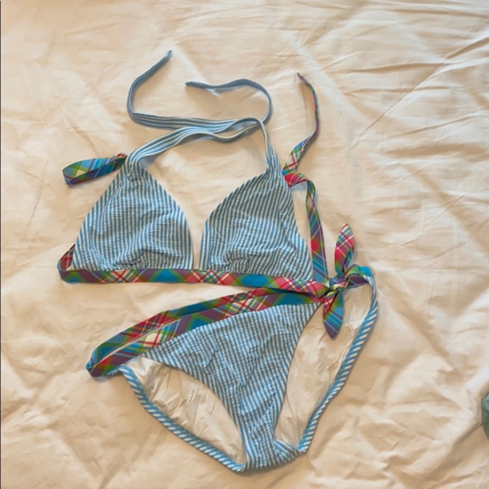 Lilly Pulitzer seersucker bikini